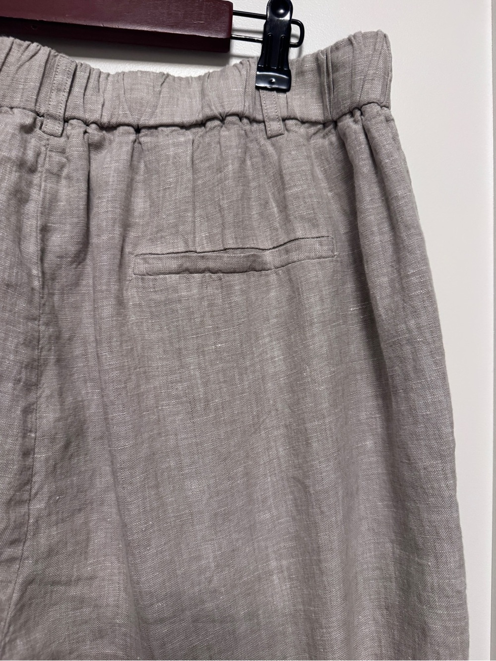 100% European Linen Pleated Trouser - Picture 7 of 9